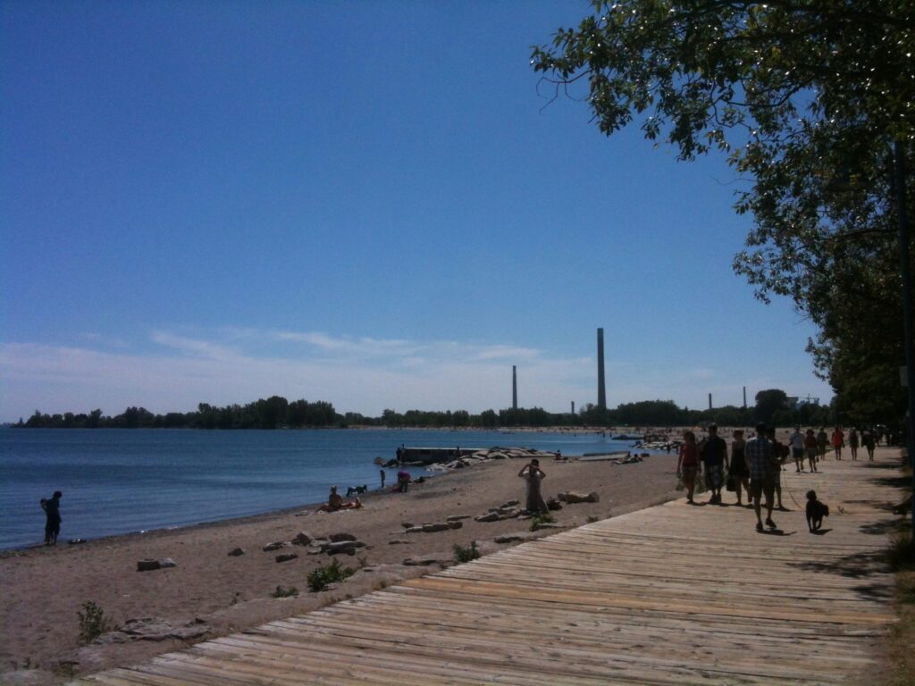 A bit of the Lake Ontario boardwalk