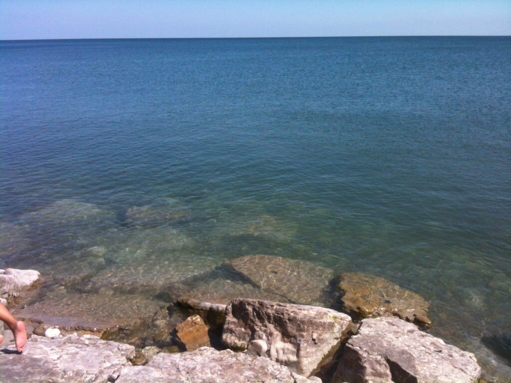 Rocks on the shore of Lake Ontario