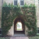 The arch at the medieval studies building