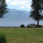 Dock and Trees by Lake Harrison