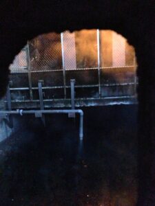 Through the Wall of the Pumphouse